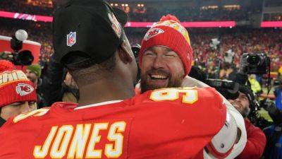 Josh Allen - Harrison Butker - Sports world reacts to Chiefs clinching Super Bowl LIX berth - ESPN - espn.com