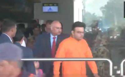 ICC Chairman Jay Shah Along With Family Arrives In Prayagraj For Maha Kumbh 2025
