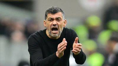Paulo Fonseca - Sergio Conceicao - Conceicao ignoring Milan derby talk until after Champions League test - channelnewsasia.com - Italy