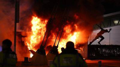 Omar Marmoush - Fire breaks out at Etihad before Champions League tie - rte.ie