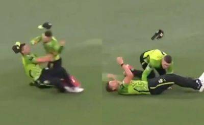 Cameron Bancroft - Daniel Sams - Horrific Collision Rocks Big Bash League. Australia Star Stretchered Off - Video - sports.ndtv.com - Australia