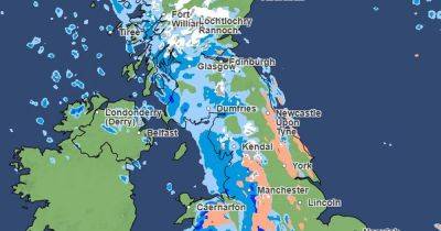 Met Office forecast shows all UK areas where snow will fall in hours