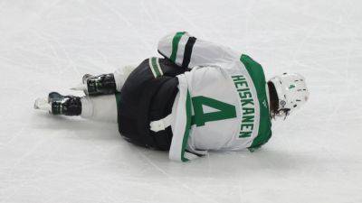 Stars' Miro Heiskanen week to week, doubtful for 4 Nations - ESPN