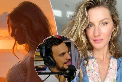 Tom Brady - Gisele Bündchen Shows Off Bare Baby Bump In New Bikini Video! Look! - perezhilton.com - Brazil - Instagram