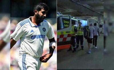 Jasprit Bumrah - Virat Kohli Leads India, Worrying Visuals Show Jasprit Bumrah Leaving For Hospital Due To... - sports.ndtv.com - Australia - India