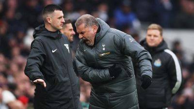 Ange Postecoglou - Anthony Gordon - Alexander Isak - Fraser Forster - Dominic Solanke - Angry Ange Postecoglou irked by costly call in Tottenham's latest loss - rte.ie