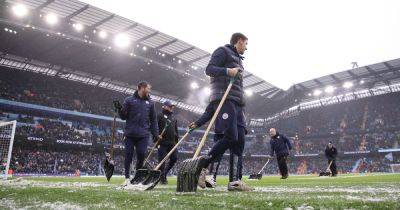 Liverpool v Man United latest news: Urgent safety meeting taking place after snowfall at Anfield
