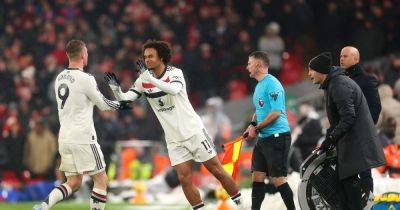 Bruno Fernandes - Harry Maguire - Ruben Amorim - Joshua Zirkzee - Rasmus Hojlund - Man United away end make Joshua Zirkzee feelings clear with reaction to Liverpool decision - manchestereveningnews.co.uk
