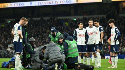 Ange Postecoglou - Brennan Johnson - Rodrigo Bentancur - Tottenham Hotspur - Tottenham's Rodrigo Bentancur 'conscious' after worrying injury - rte.ie - Uruguay