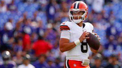 Kyler Murray - Paul Sancya - Kenny Pickett - Dan Dakich - Dillon Gabriel - Peter Casey - Joe Flacco - Marvin Harrison-Junior - Browns name Dillon Gabriel starting quarterback for Week 5 - foxnews.com - state Oregon - county Brown - county Cleveland - state Minnesota - county Dillon