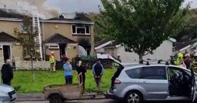 House 'significantly damaged' after major fire breaks out - walesonline.co.uk