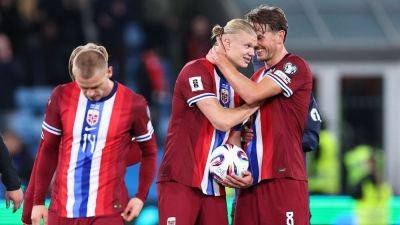 Lionel Messi - Cristiano Ronaldo - Harry Kane - Szymon Marciniak - Haaland misses two penalties, still has hat trick in Norway win - ESPN - espn.com - France - Portugal - Italy - Brazil - Argentina - Norway - Poland - Israel - Palestine
