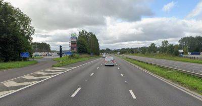 M61 traffic LIVE updates as two lanes closed following fire