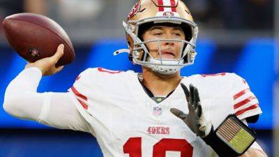 Fred Warner - Kyle Shanahan - George Kittle - Brock Purdy - 49ers' Mac Jones to start for injured Brock Purdy; George Kittle back - ESPN - espn.com - San Francisco - county Santa Clara
