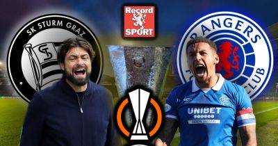Russell Martin - Max Aarons - Sturm Graz vs Rangers LIVE score and goal updates from the Europa League clash - dailyrecord.co.uk - Belgium - Scotland - Austria - county Wilson - county Davie