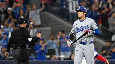 Blue Jays fans boo Dodgers' Shohei Ohtani ahead of World Series Game 1