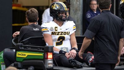 Missouri QB Pribula carted off field with left leg injury - ESPN