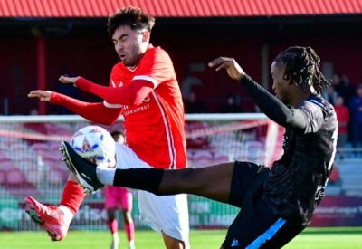 Josh Wright - Ebbsfleet United - Matthew Panting - Ebbsfleet United manager Josh Wright reacts to 2-0 National League South win at home to Salisbury - kentonline.co.uk