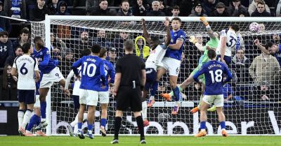 Micky van de Ven at the double as Tottenham end Everton’s unbeaten home record
