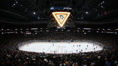 Fan at Penguins game hospitalized after fall from upper level - ESPN