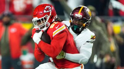 Commanders' opening-drive interception leaves Peyton Manning stunned