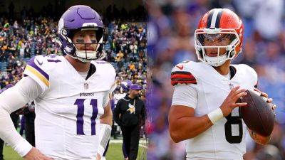 Carson Wentz - Dillon Gabriel - Justin Jefferson - J.J.Maccarthy - Vikings, Browns face off in London in rookie quarterback Dillon Gabriel's first start - foxnews.com - Ireland - county Brown - county Cleveland - state Minnesota - county Dillon - county Park