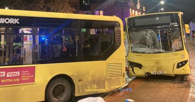LIVE Huge police cordon in place as Bee Network buses smash into each other - manchestereveningnews.co.uk