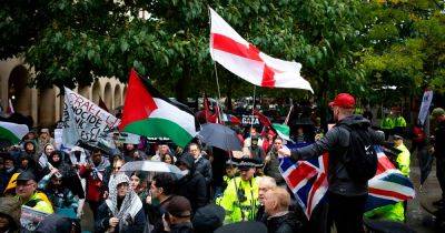 Palestine demonstrations, live streamers and increased patrols - this is what happened in the city centre this afternoon - manchestereveningnews.co.uk - Palestine