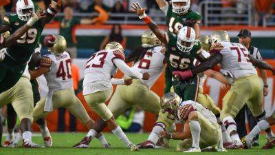Miami-Florida State: History of the rivalry's odd kicking miscues - ESPN