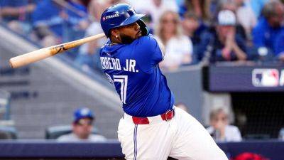 Vladimir Guerrero-Junior - Blue Jays - Luis Gil - Alejandro Kirk - Vlad Jr.'s playoff breakout fuels Jays' offensive explosion in Game 1 rout - ESPN - espn.com - Usa - county Centre - county Rogers