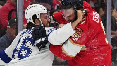 Aaron Ekblad - Paul Maurice - Lightning, Panthers rack up 65 penalties in preseason finale - ESPN - espn.com - county Bay