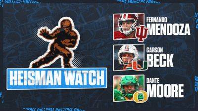 Carson Beck - Todd Kirkland - 2025 Heisman Watch: Dante Moore Leads; Carson Beck, Ty Simpson Gaining Ground - foxnews.com - state Oregon - state Indiana - state Tennessee - state Missouri - state Alabama - county Smith - county Moore