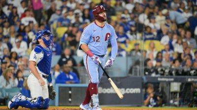 Cy Young - Philadelphia Phillies - Bryce Harper - Kyle Schwarber - Max Muncy - Aaron Nola - Alec Bohm - Schwarber homers twice as Phillies avoid sweep in Game 3 of NLDS - ESPN - espn.com - Los Angeles - county Clayton - county Kershaw