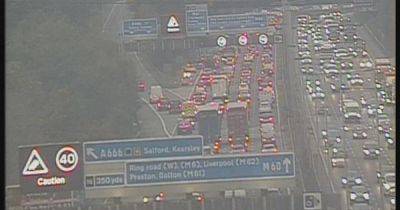 M60 traffic LIVE updates as vehicles STOPPED and queues build up following two crashes - manchestereveningnews.co.uk - county Island - county Denton