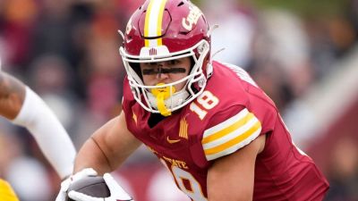 Iowa State TE Benjamin Brahmer carted off, taken to hospital - ESPN - espn.com - state Arizona - state Iowa - state Nebraska