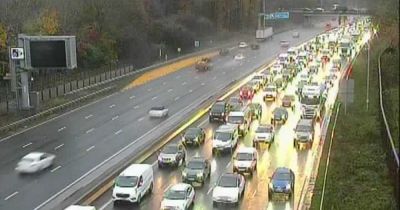 LIVE: Huge delays amid crash on Greater Manchester motorway as heavy rain hits region - latest updates - manchestereveningnews.co.uk - county Island - county Denton