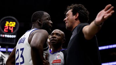 Draymond Green - Sean Gardner - Angel Reese - Warriors' Draymond Green confronts fan teasing him with 'Angel Reese' chants - foxnews.com - state Louisiana - parish Orleans