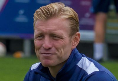 Ebbsfleet United manager Josh Wright reacts to 3-1 defeat at Grimsby Town in the FA Cup first round