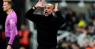 Pep Guardiola ’embarrassed and ashamed’ of cameraman confrontation at Newcastle