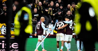 Donyell Malan scores twice but Aston Villa win is marred by trouble in away end
