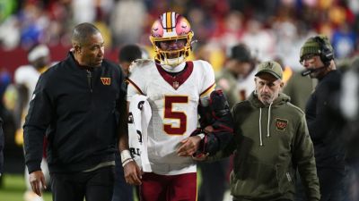 Marcus Mariota - Dan Quinn - Jayden Daniels - Austin Ekeler - Commanders' Dan Quinn says he left Jayden Daniels in too long - ESPN - espn.com - Washington - county Daniels