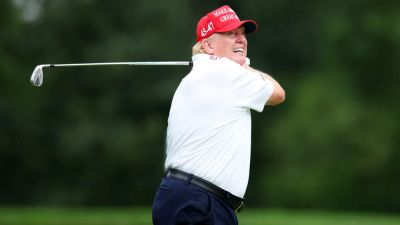 Trump sinks impressive chip shot in viral video after latest Biden golf jab: 'Winning is always nice!'