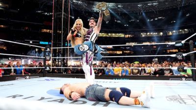 Logan Paul - Seth Rollins - Drew Macintyre - Brock Lesnar - Becky Lynch - John Cena - Liv Morgan - Alexa Bliss - Dominik Mysterio - Rhea Ripley - Cody Rhodes - WWE Survivor Series results: The Vision team wins WarGames; 'Dirty Dom' defeats Cena - ESPN - espn.com - state Indiana - county San Diego - county Morgan