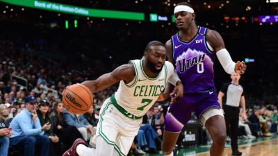 Lauri Markkanen - Jaylen Brown - Celtics' Jaylen Brown irate at apparent no-call: 'Unacceptable' - ESPN - espn.com - state Utah