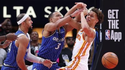 Magic's Desmond Bane tossed after foul, firing ball at Okongwu - ESPN - espn.com