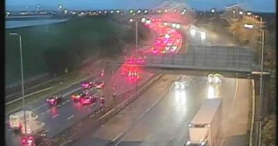M60 traffic LIVE updates as queues build up following crash and roadworks