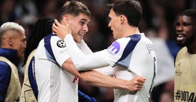 Micky van de Ven stunner lights up Tottenham’s Champions League victory