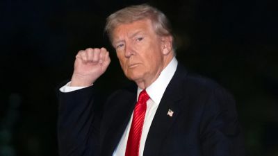 Trump arrives at Commanders' stadium for NFL 'Salute to Service' festivities