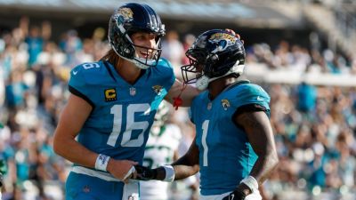 Trevor Lawrence - Trevor Lawrence 'on fire,' accounts for 6 TDs in Jaguars' rout - ESPN - espn.com - New York - county Travis