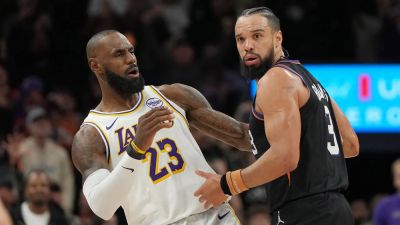 LeBron James clashes with Suns' Dillon Brooks in Lakers' 2-point win